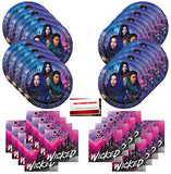 Disney Descendants 3 Wicked Audrey Uma Birthday Party Supplies Bundle Pack for 16 Guests (Plus Party Planning Checklist by Mikes Super Store)