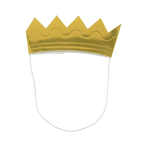 Mini Crowns 12 - Gold with Elastic Strap