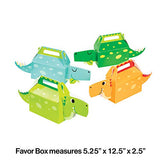 Dinosaur (8 Pack) Dino Jurassic Birthday Party Plastic Loot Treat Candy Favor Box (Plus Party Planning Checklist by Mikes Super Store)