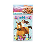 (16 Pack) Spirit Riding Free Horse Pony Birthday Invitations Value Pack (Plus Party Planning Checklist by Mikes Super Store)