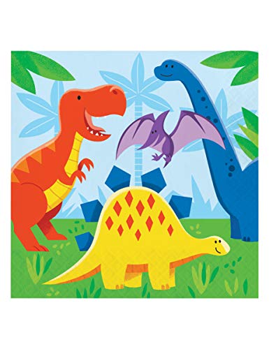 Dinosaur Theme Lunch Napkins - 16 Pcs