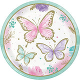 Multiple Brands Boho Pink Butterfly Birthday Party Supplies Plates and Napkins Bundle Pack for 16 Guests (Plus Party Planning Checklist by Mikes Super Store)