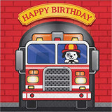 Fire Truck Firefighter First Responder Flaming Party Jumbo Deluxe Birthday Party Supplies Decorations Ultimate Bundle Pack for 16 Guests (Plus Party Planning Checklist by Mikes Super Store)