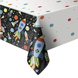 Outer Space Adventure Rectangular Plastic Table Cover - 54" x 84" (Pack of 1) - Perfect for Themed Parties, Events, and Celebrations