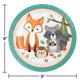 Wild One Woodland Paper Plates, 8 ct, Multicolor