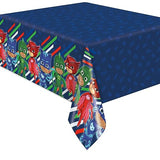 Multicolor PJ Masks Rectangular Plastic Table Cover - 54" x 84" (1 Pc.) - Easy Clean-up, Fun & Vibrant Design - Perfect for Kids' Birthdays & Celebrations