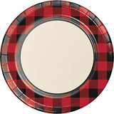 Buffalo Plaid Red Lumberjack Party Supplies Bundle Pack for 16 Guests (Plus Party Planning Checklist by Mikes Super Store)