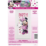 AMSCAN Unique 79251 Disney Iconic Minnie Mouse Door Party Poster, 27' X 60' 1ct, Multicolor,Bedroom