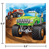 Monster Truck Rally Birthday Party Supplies Bundle Pack for 16 Guests (Plus Party Planning Checklist by Mikes Super Store), Multi-color