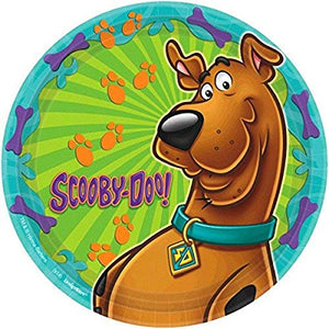Amscan Scooby-Doo Round Plates, 9" L x 9" W