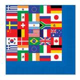 International World Flags Party Supplies Bundle Pack for 16 (Plus Party Planning Checklist by Mikes Super Store)