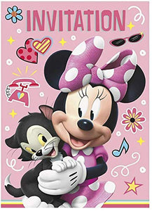 Unique 30380500 Disney Iconic Minnie Mouse Invitations, 8 Count