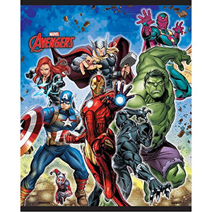 Unique Avengers Party Loot Bags - 9" x 7", 8 Pcs