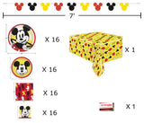 Disney Mickey Mouse Premium Deluxe Birthday Party Supplies Jumbo Bundle Pack for 16 Guests (Plus Party Planning Checklist by Mikes Super Store)